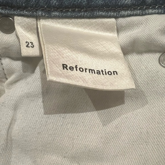 Reformation Stone Wash Distressed Denim Jeans - Picture 5 of 5